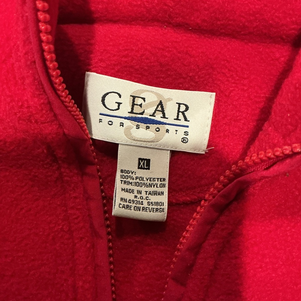 Vintage US Open 1997 Red Fleece Quarter Zip Pullover Men’s XL - Picture 3 of 8